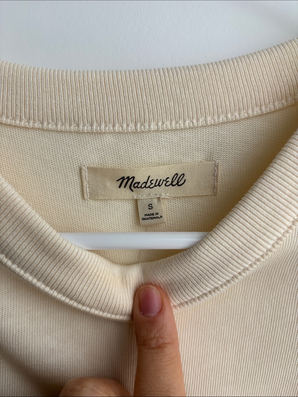 *NWT* Madewell Cream Crewneck Beach Tank (Size S) - Picture 4 of 6
